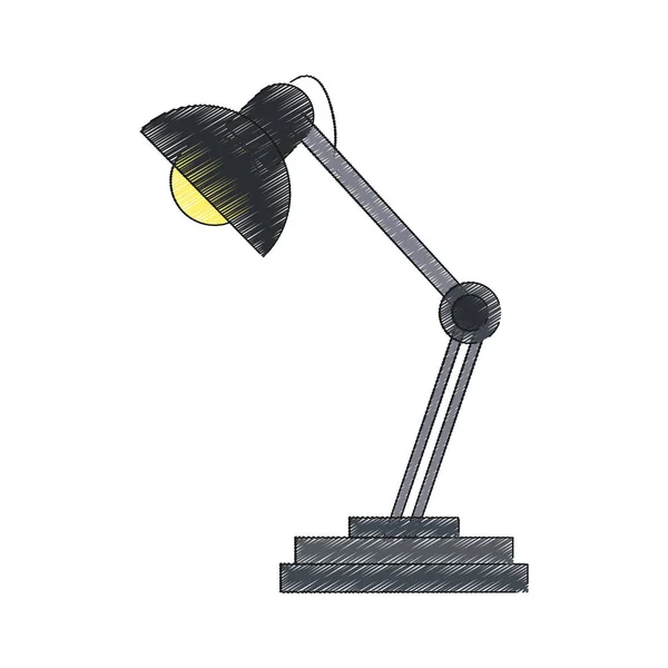 Ikona stolní lampy — Stockový vektor