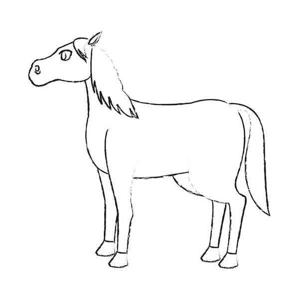 Ló állat ikon — Stock Vector