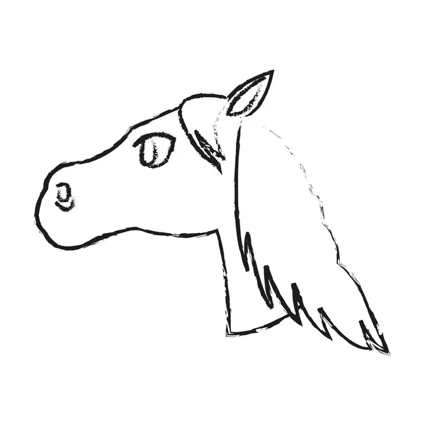 Icono animal caballo — Archivo Imágenes Vectoriales