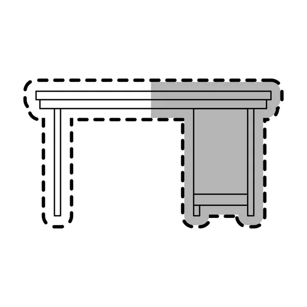 Pictogram bureau — Stockvector