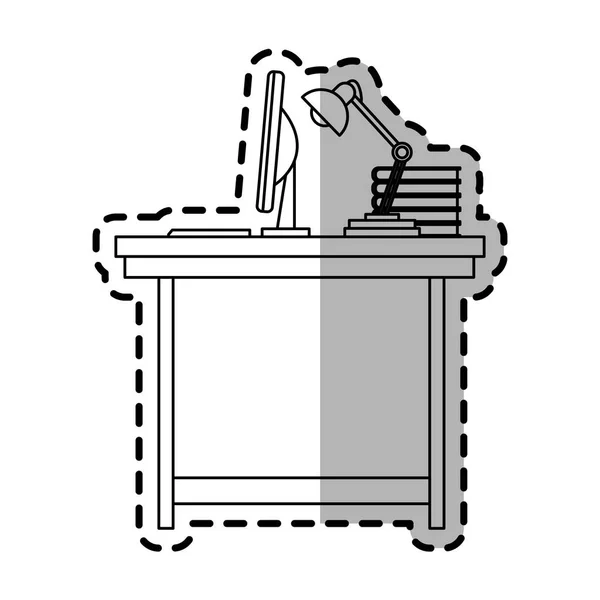 Bureau icône de bureau — Image vectorielle
