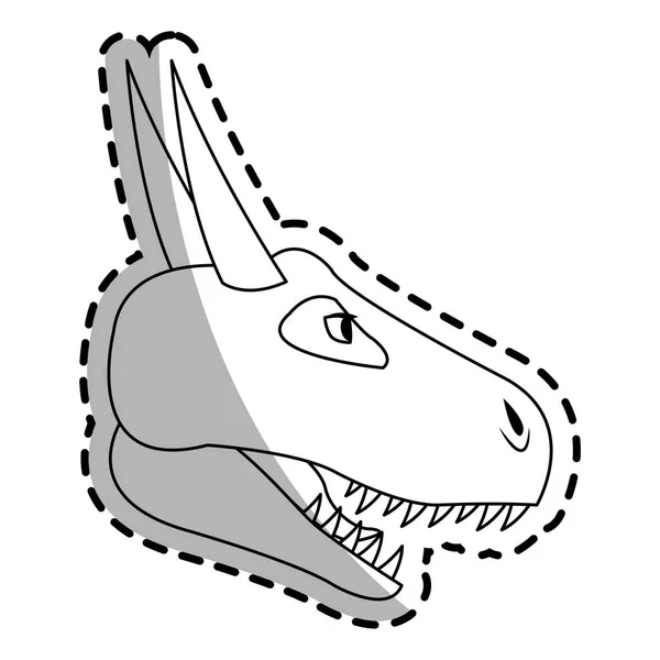 Draak cartoon pictogram — Stockvector
