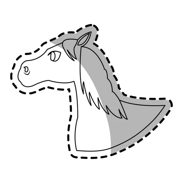 Icono animal caballo — Vector de stock