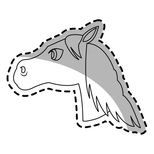 Djur häst-ikonen — Stock vektor