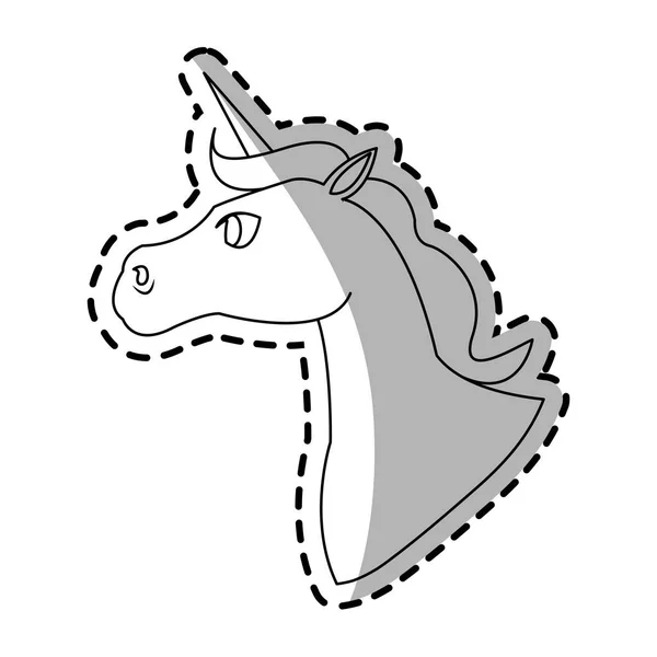 Unicorn cartoon icon — Stock Vector