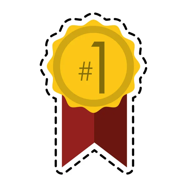 Winner medal icon — Stock Vector