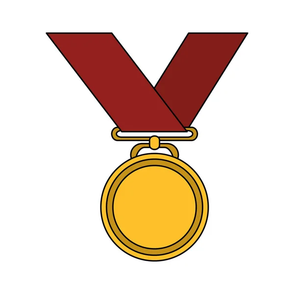 Icono de medalla ganadora — Vector de stock