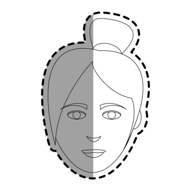 kadın karikatür simgesi