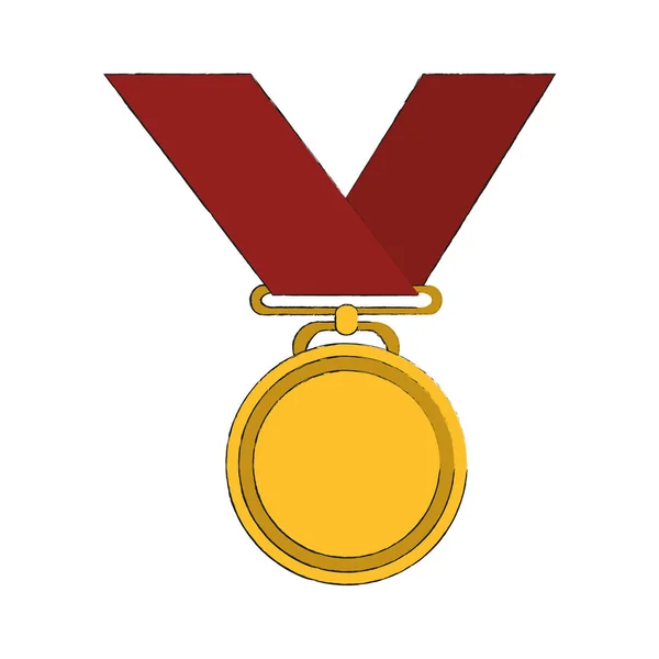 Winnaar medaille pictogram — Stockvector