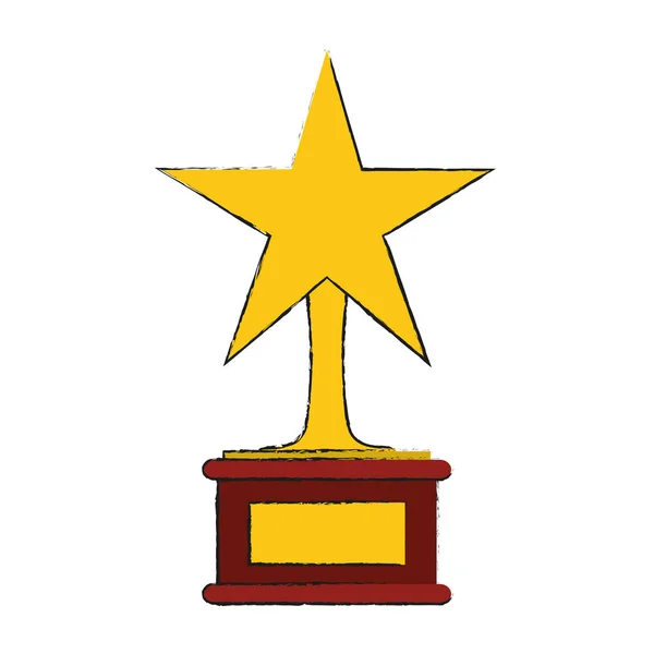 Icône trophée gagnant — Image vectorielle
