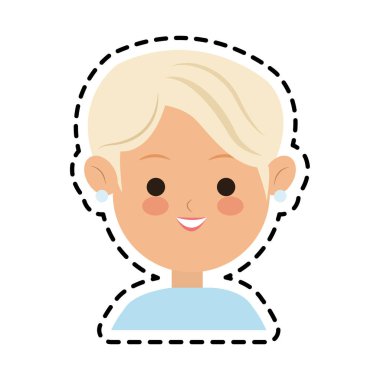 kadın karikatür simgesi