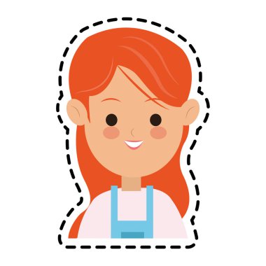 kadın karikatür simgesi