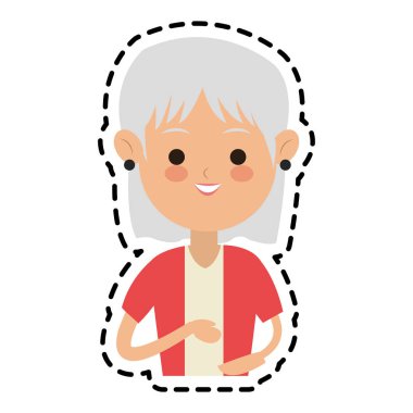 kadın karikatür simgesi