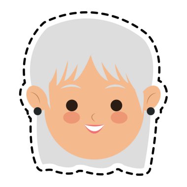 kadın karikatür simgesi