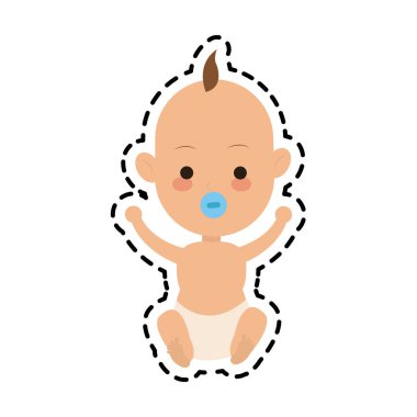 Bebek çizgi film simgesi