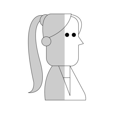 kadın karikatür simgesi