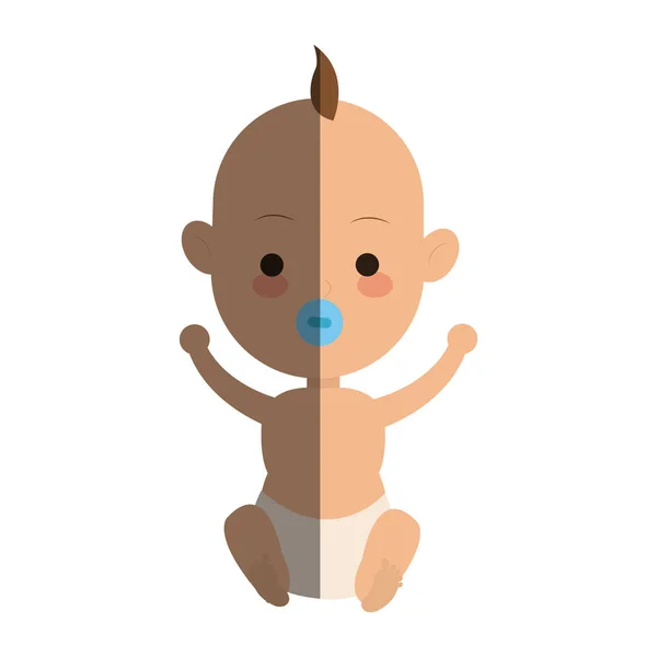 Icono de dibujos animados bebé — Vector de stock