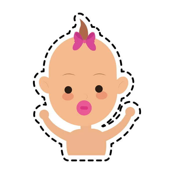 Bebis tecknad ikon — Stock vektor