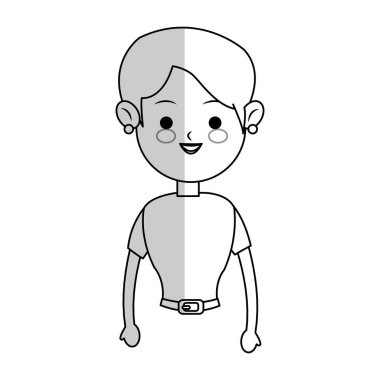 kadın karikatür simgesi