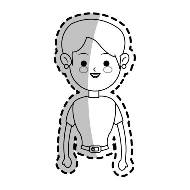 kadın karikatür simgesi