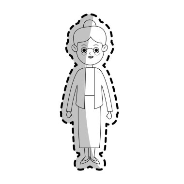 kadın karikatür simgesi