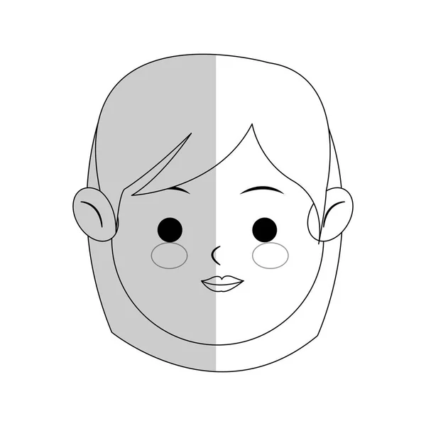 Mujer icono de dibujos animados — Vector de stock