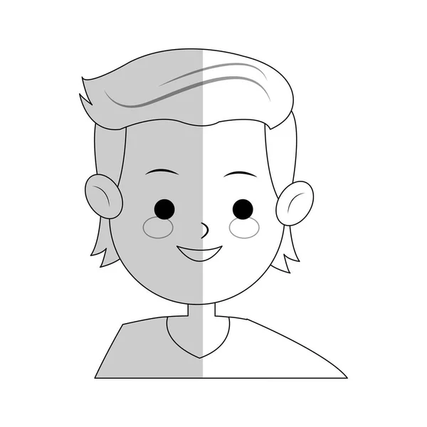 Jongen cartoon pictogram — Stockvector