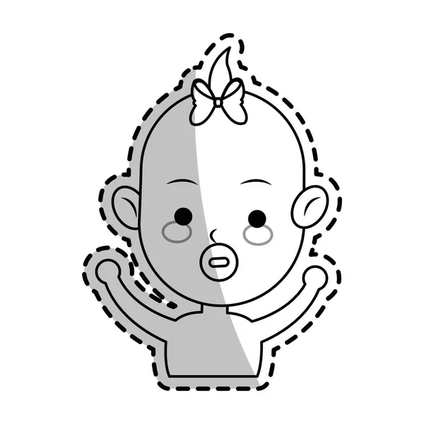 Icono de dibujos animados bebé — Vector de stock