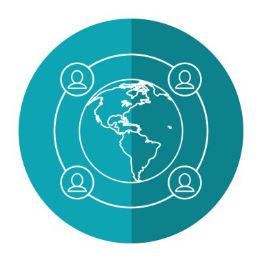 Dünya insanlar iletişim teknolojisi gölge