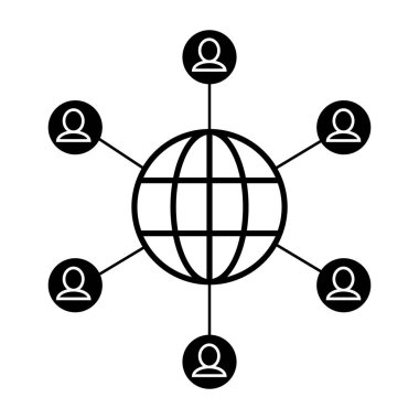 Dünya toplum iletişim piktogram bağlı