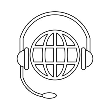 dünya gezegen kafa iletişim ince çizgi hizmet