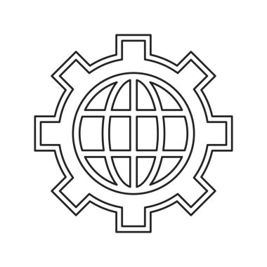 Küre dişli communicaton iş liderlik ince çizgi