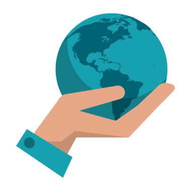 Dünya kavramı iletişim tutan el