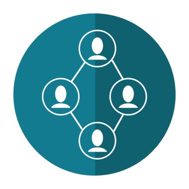 Grup insanlar birlik iletişim gölge bağlı