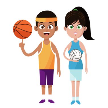 kaç oyuncu basketbol ve Voleybol Spor tasarım