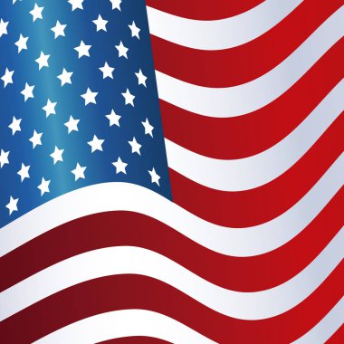 Başkan günü bayrağı Amerika Birleşik Devletleri tasarım sallayarak