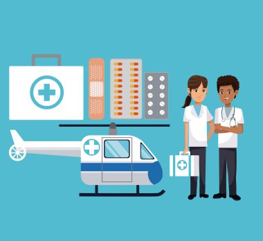 personel tıbbi tıp helikopter