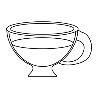 fincan espresso sıcak içecek ince çizgi