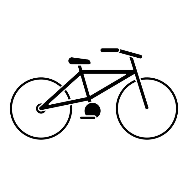 Bicicleta transporte ecologia pictograma —  Vetores de Stock