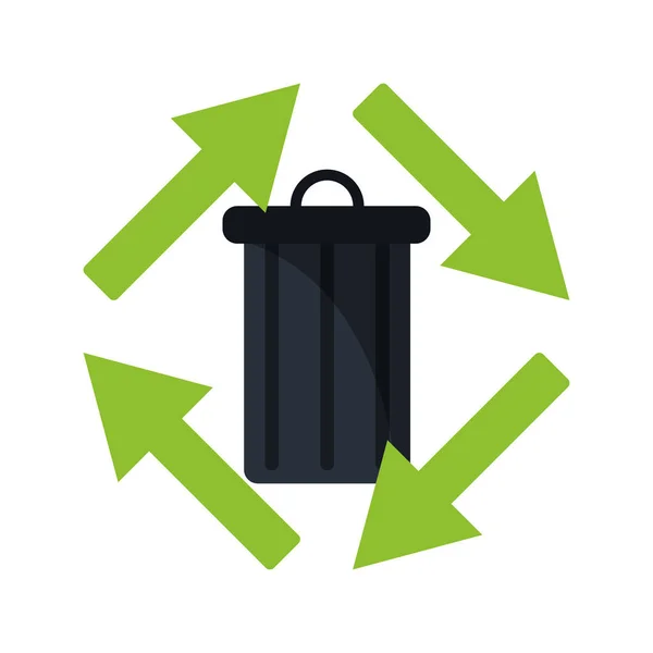 Basura basura basura ambiente reciclar — Vector de stock