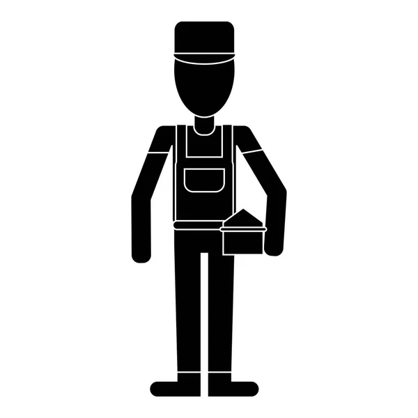 Man bouw reparatie werkset pictogram — Stockvector