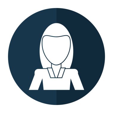 Avatar kadın iş Yöneticisi gölge