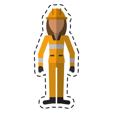 Avatar kadın inşaat işçisi kask kesme