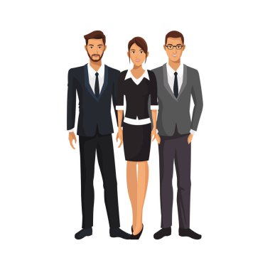 iş adamları çizgi film simgesi