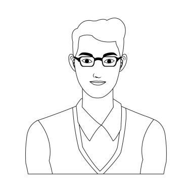 İşadamı çizgi film simgesi