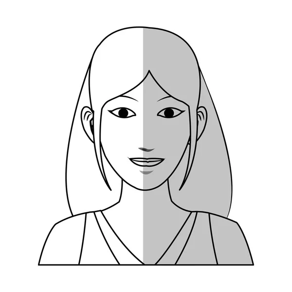 Жінка мультфільм значок — стоковий вектор