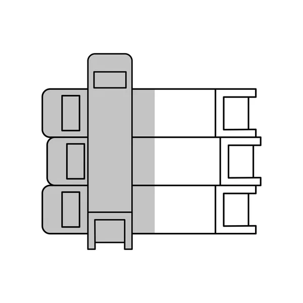 Stapel boeken pictogram — Stockvector