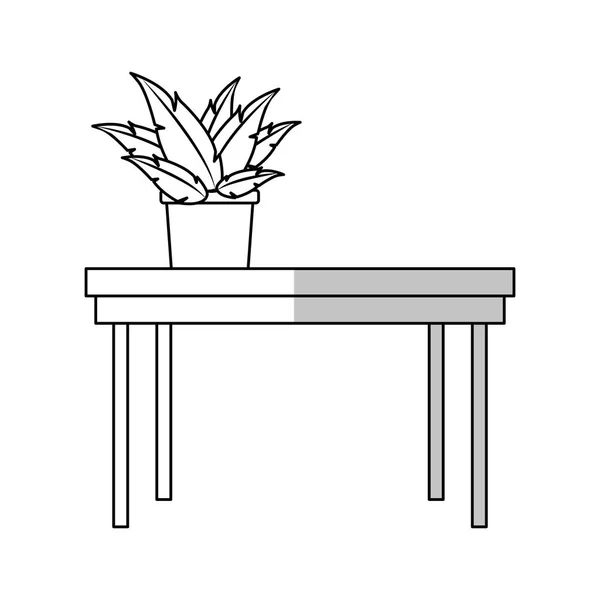 Plant in een pot-pictogram — Stockvector