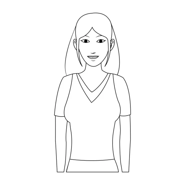 Businesswoman cartoon icon — Stock Vector