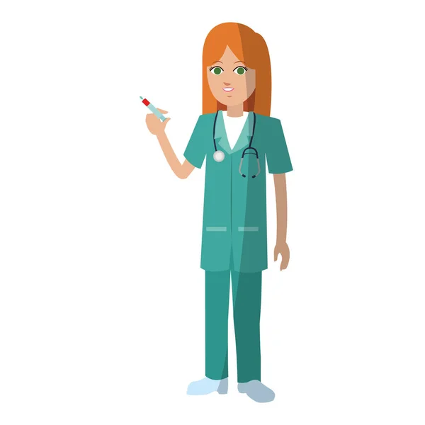 Woman medical nurse — Stock Vector